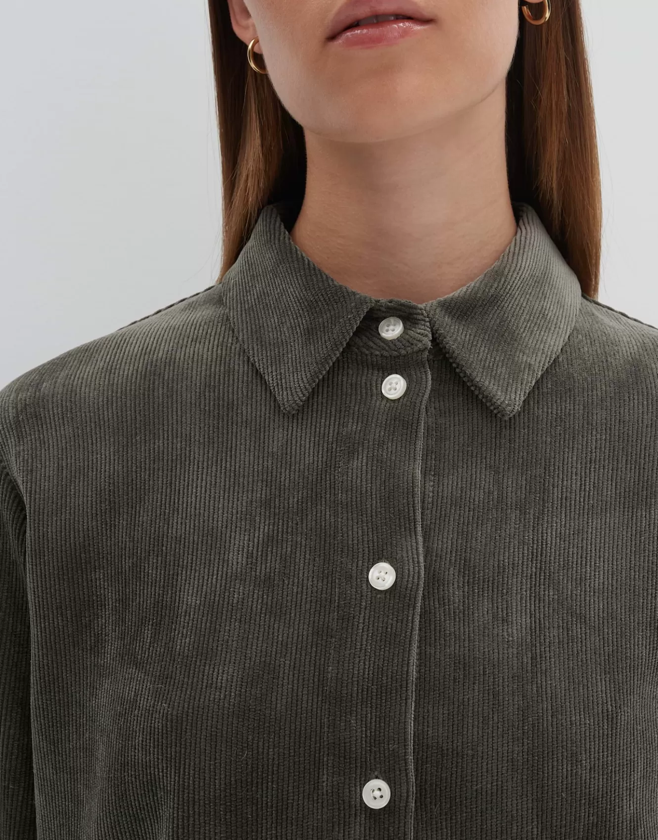 OPUS Cordbluse Zortney Detail Grün Online Bestellen^Damen Blusen