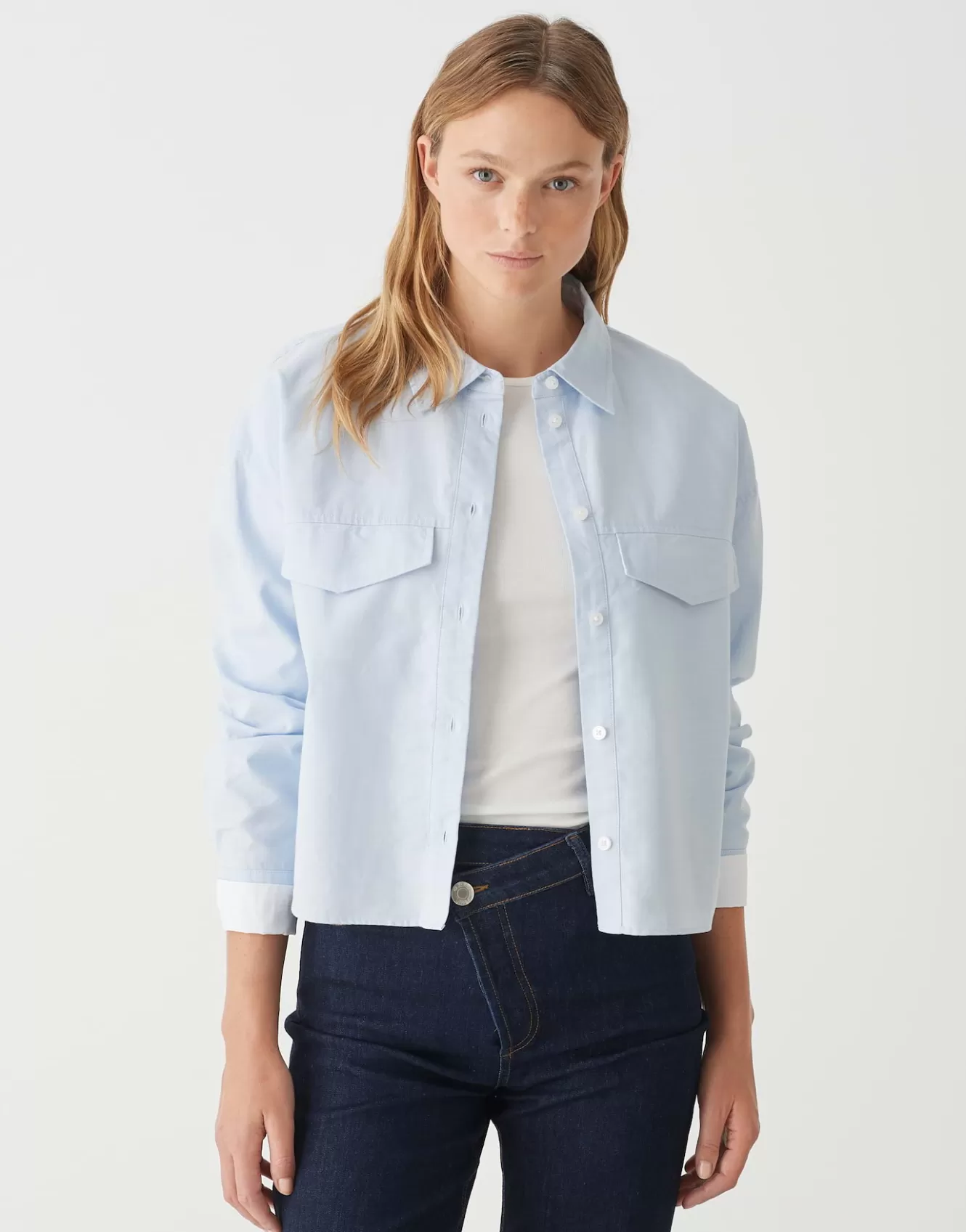 OPUS Hemdbluse Finsi Blau Online Bestellen^Damen Blusen