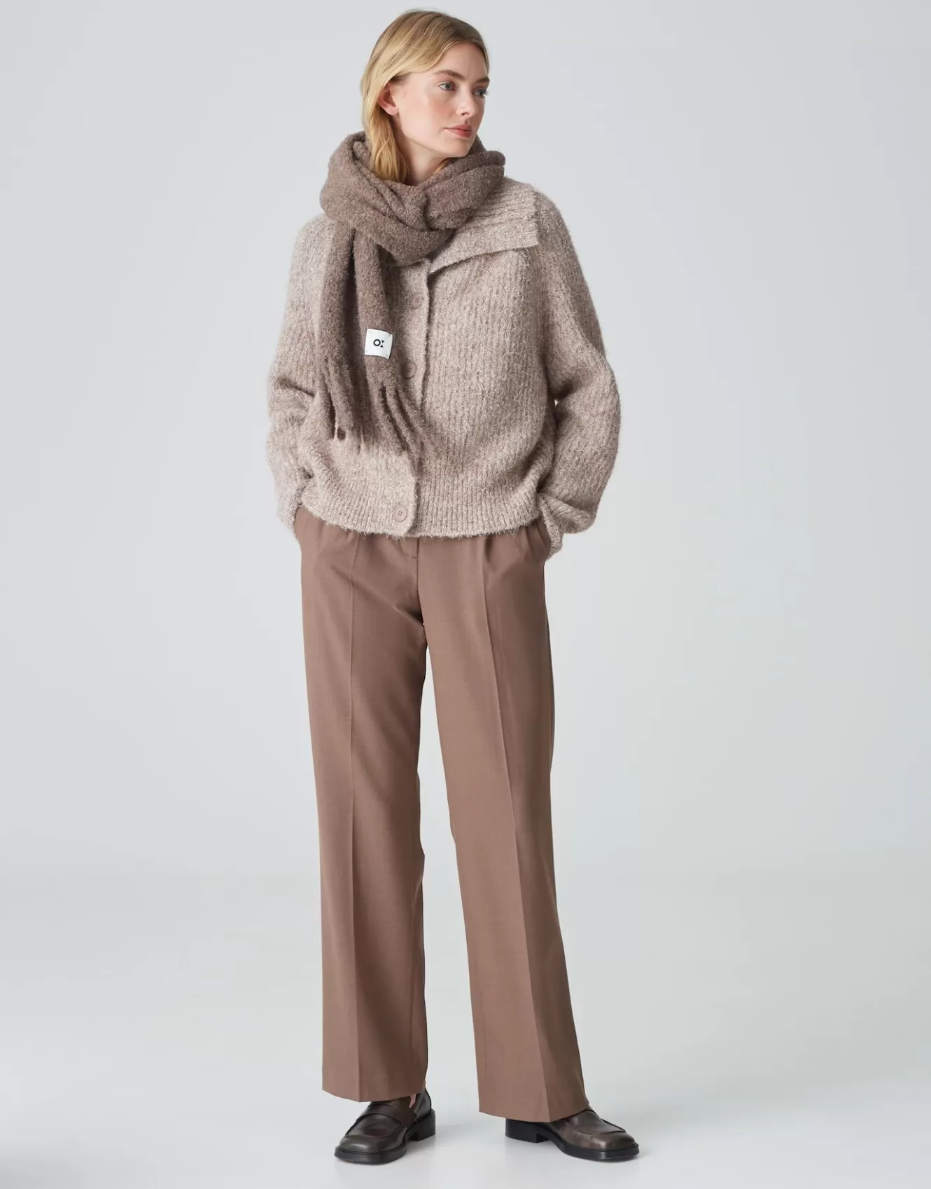 OPUS Oversize Schal Amoni Scarf Braun Online Bestellen^Damen Accessoires
