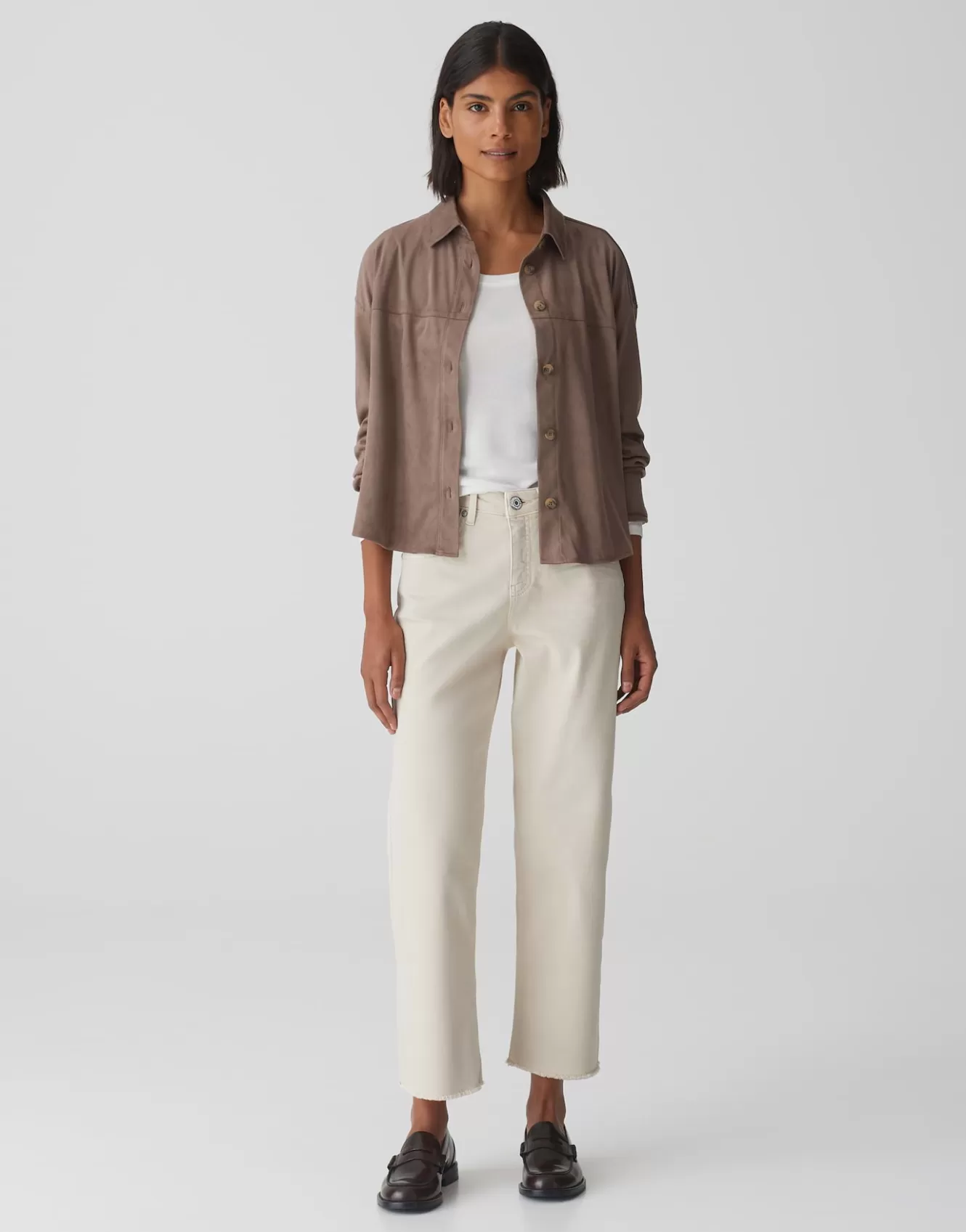 OPUS Wide Cropped Jeans Momito Color Beige Online Bestellen^Damen Jeans